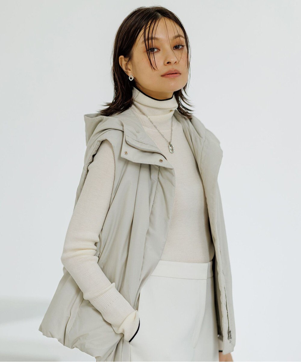 ICB L 【新色追加】エクストラファインメリノリブ タートルネックプルオーバー 