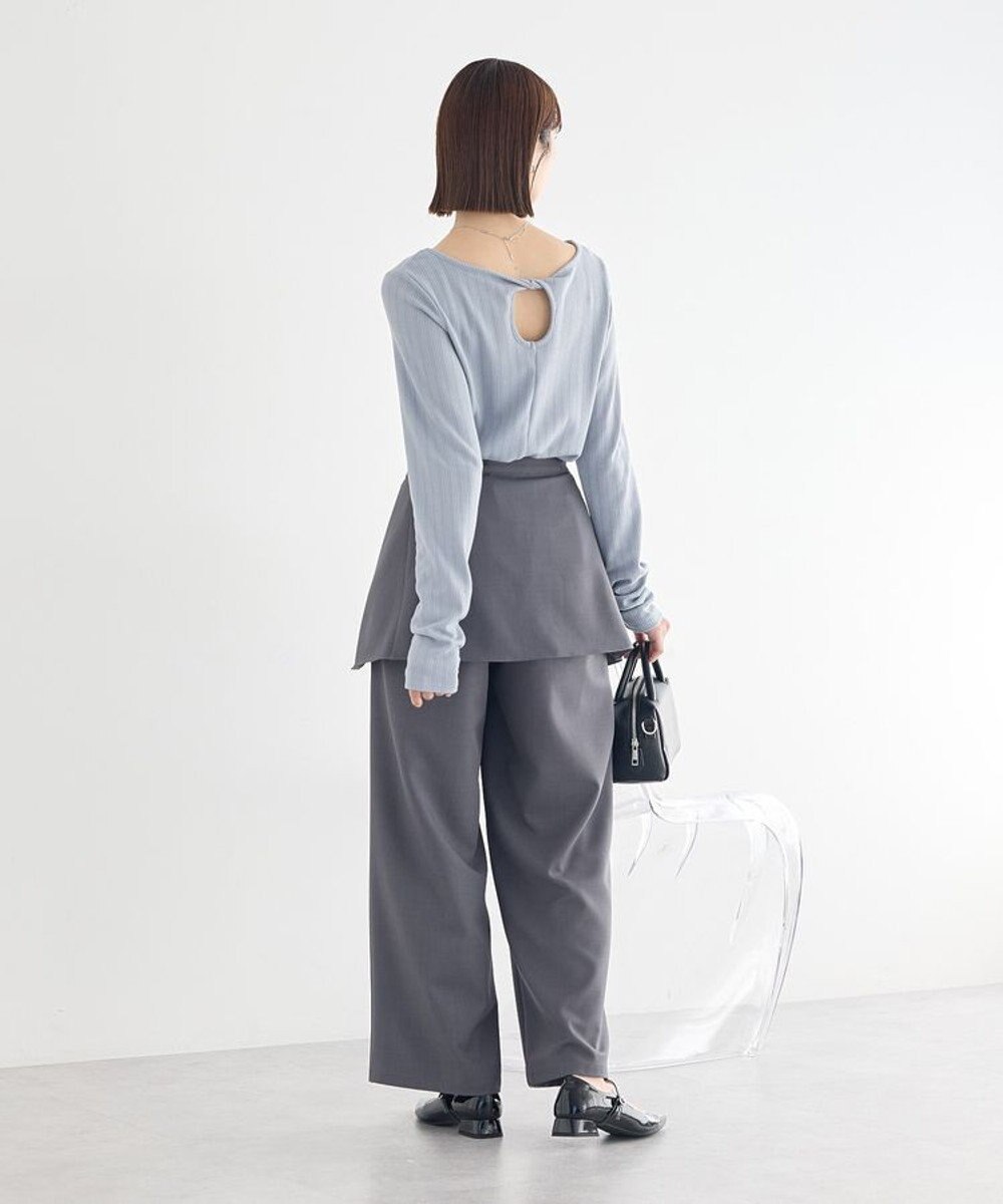 earth music&ecology 【予約】【2WAY】ラップスカート付きパンツ 