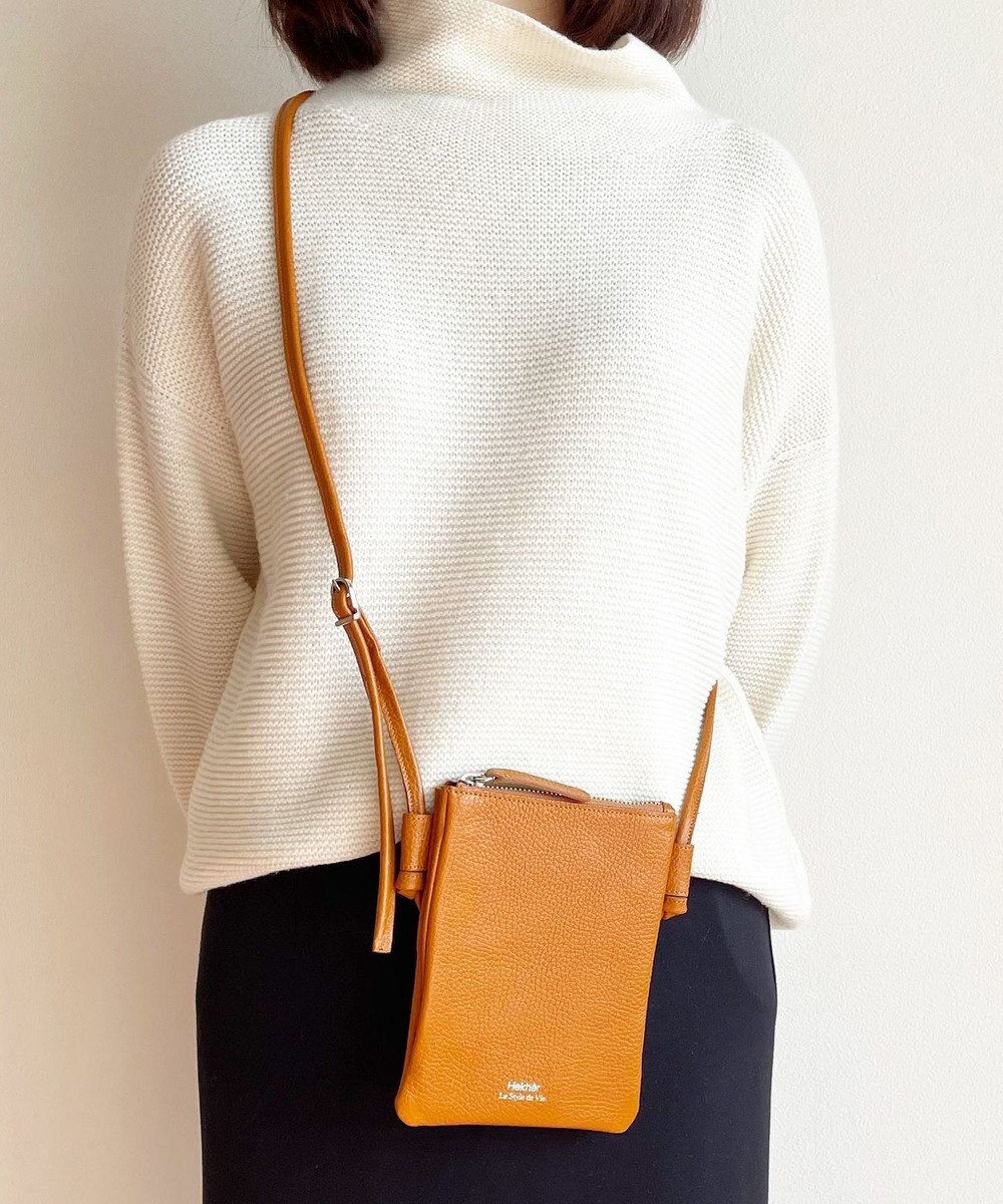 Hekhèr Le Style de Vie 新色追加【日本製】シュリンクレザー スマートフォンポシェット 