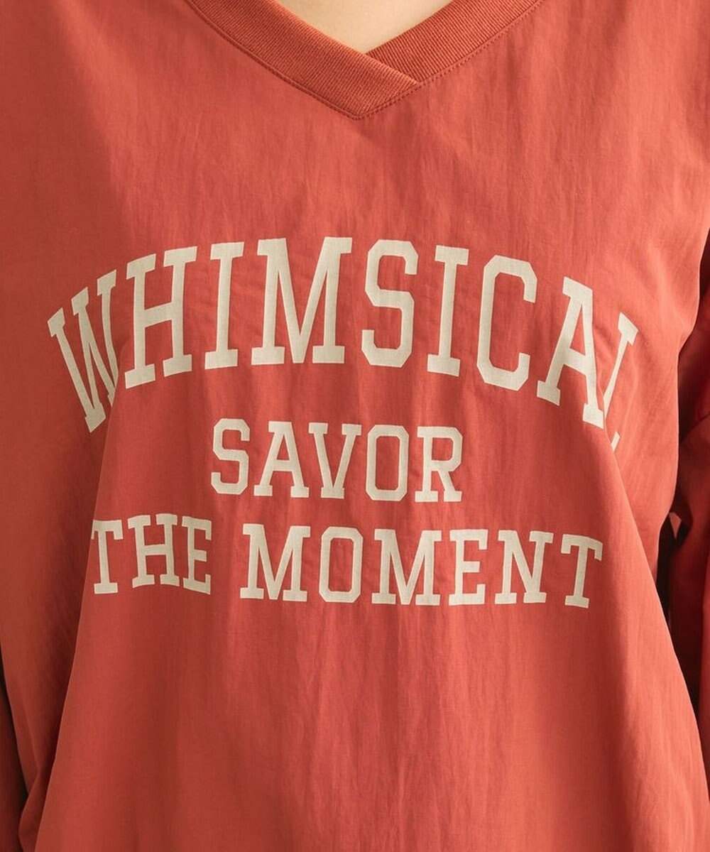 Green Parks ナイロンロゴＶネックプルオーバー 