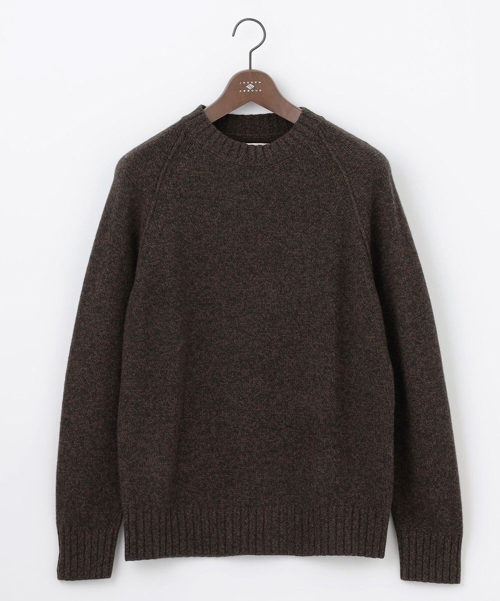 JOSEPH ABBOUD MOUNTAIN 【WEB限定・SPACE/イタリア糸使用/軽く暖かい/豊富なカラー】 ラムウール　クルーネック ニット 