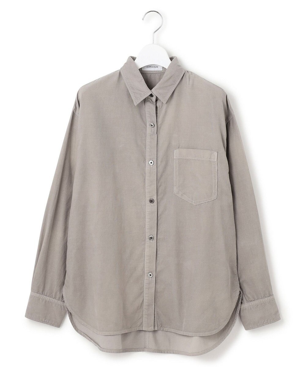 23区 【見上愛さん着用/Oggi11月号掲載】コットン コーデュロイ シャツ 