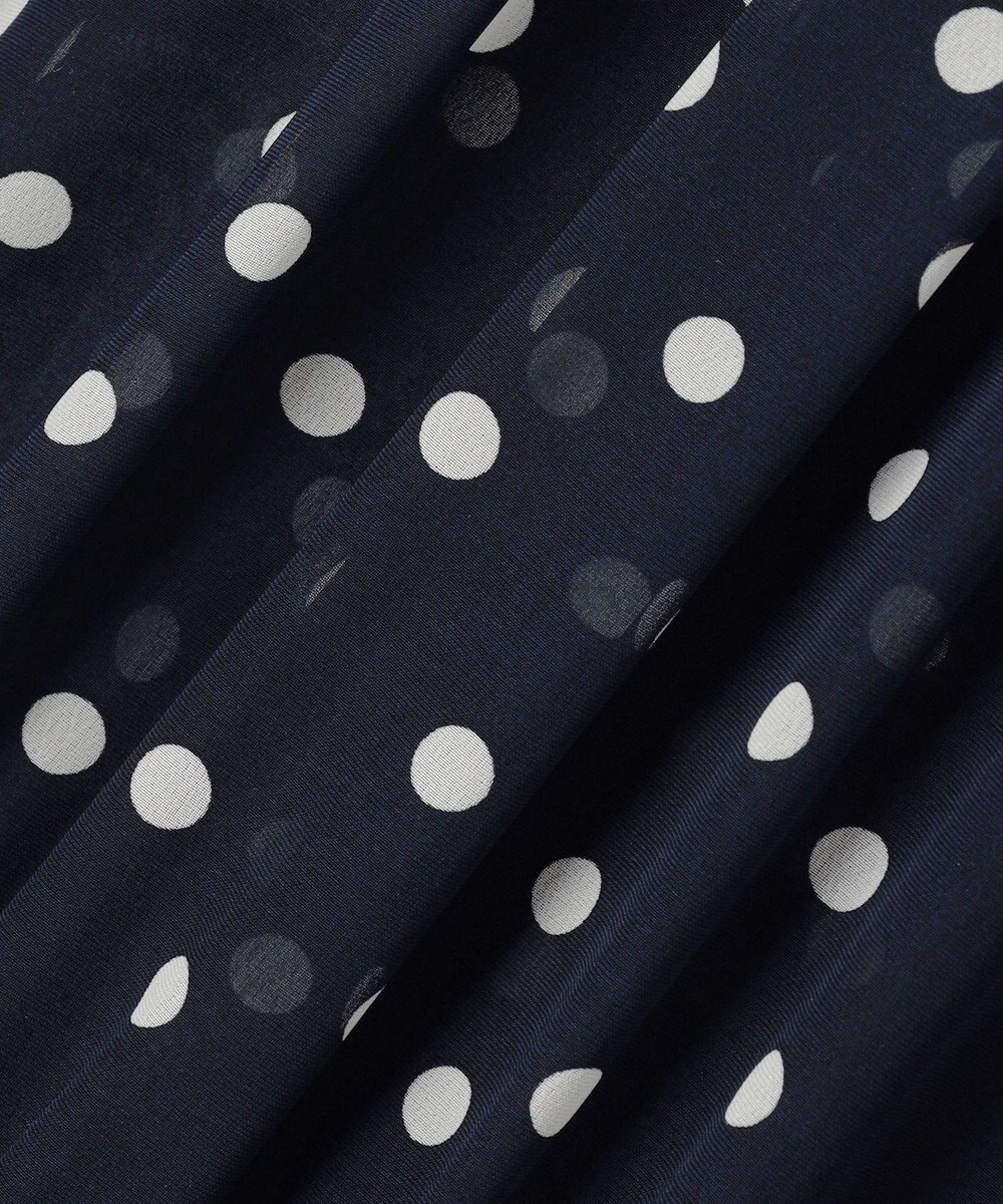 組曲 S 【前後着用可】シフォンオーガンプリント ボウタイワンピース 