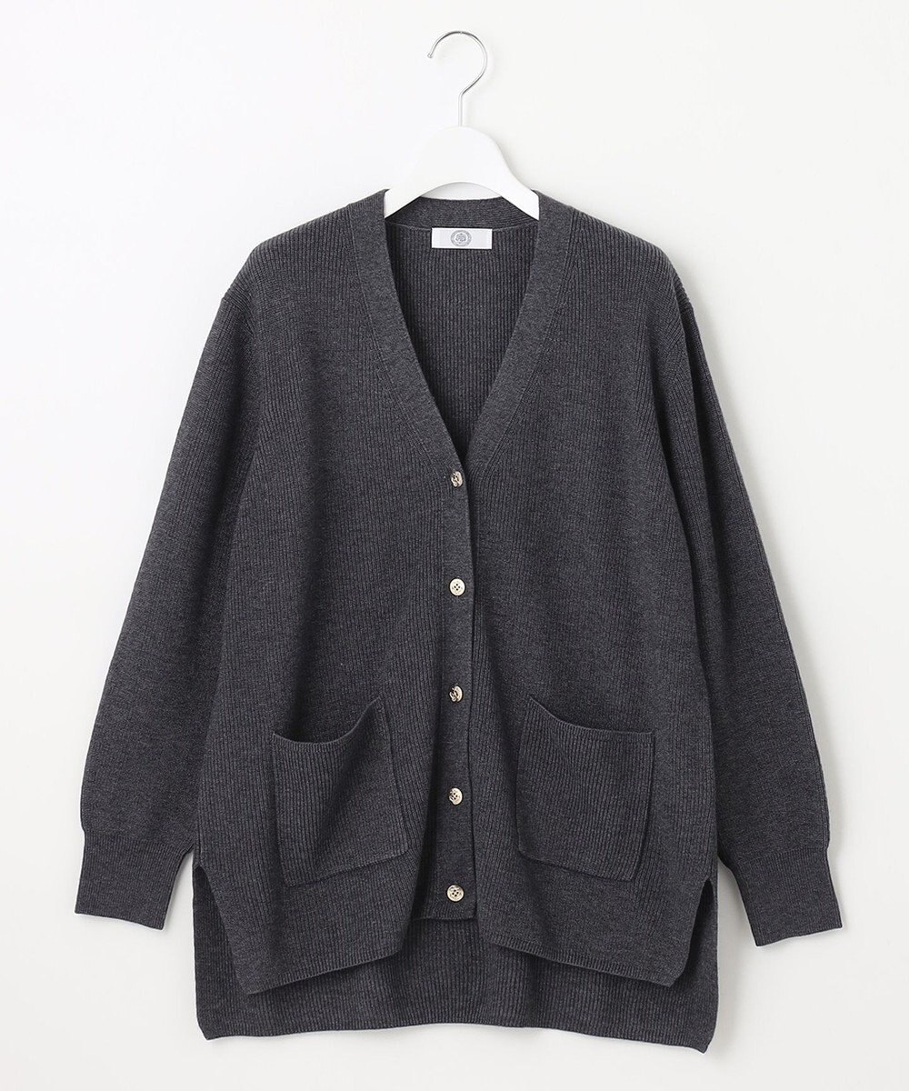 J.PRESS LADIES 【洗える】SEMI WORSTED カーディガン 