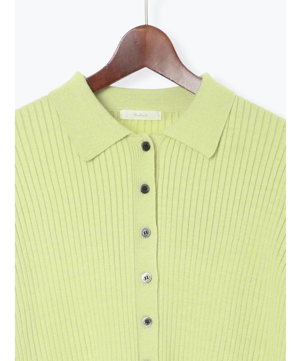 Te chichi ポロカラークロップトカーディガン 