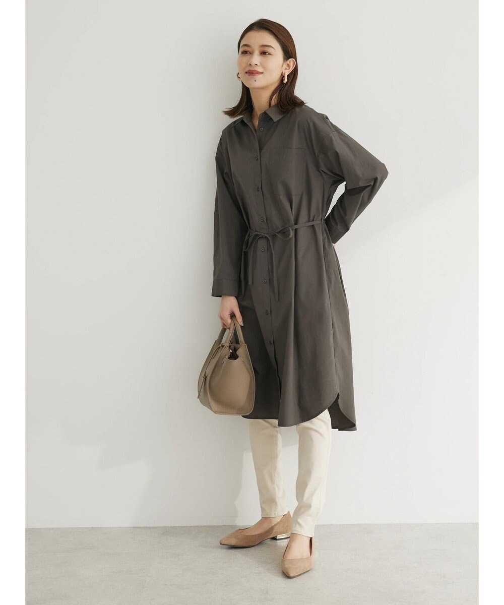 Green Parks ミドル丈シャツワンピースII 