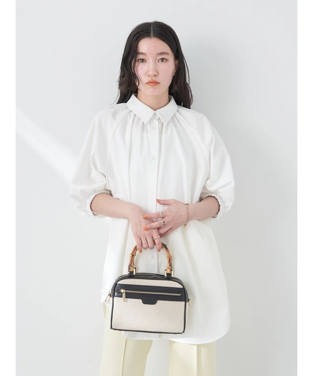 earth music&ecology パフスリーブチュニックブラウス 