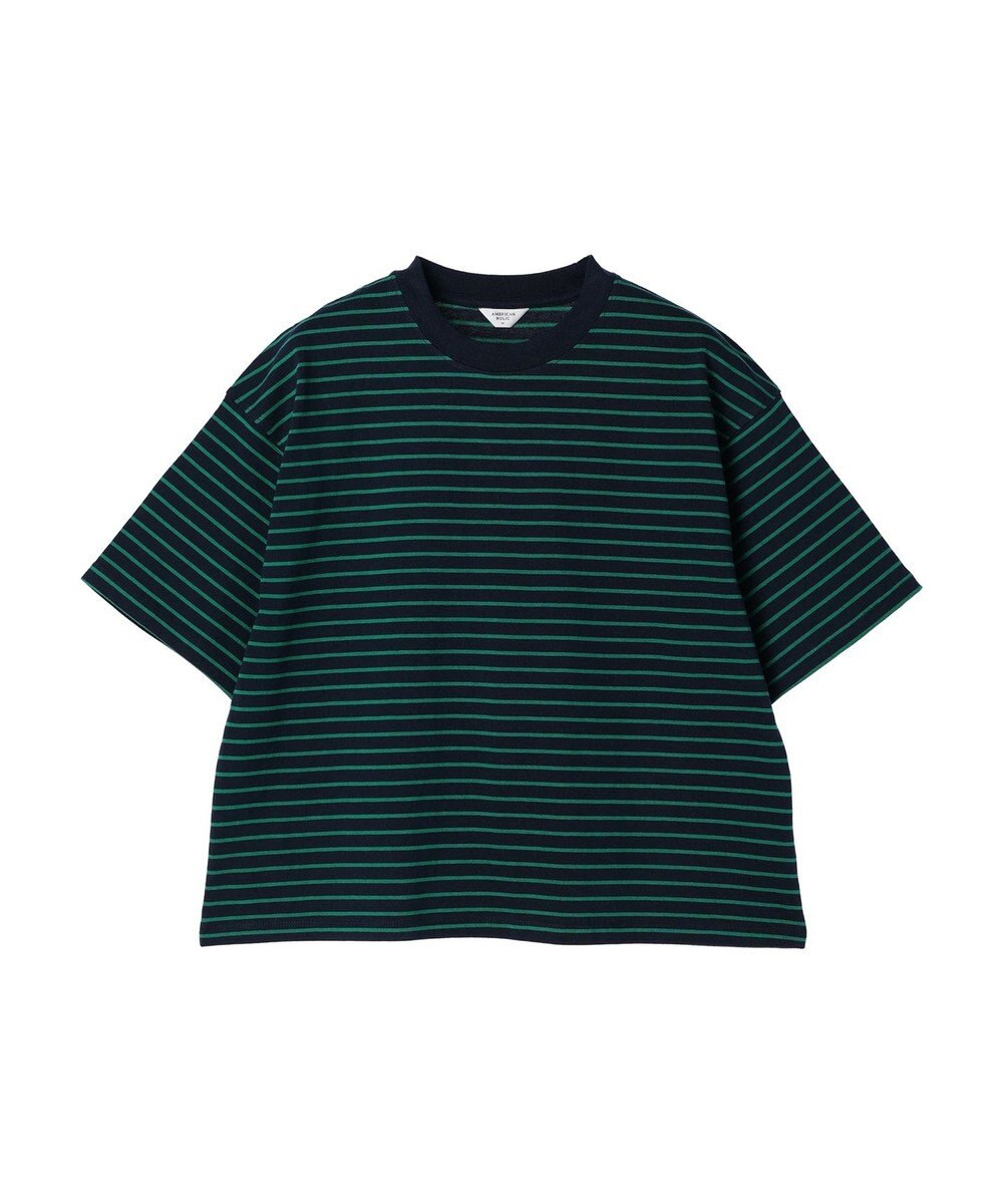 AMERICAN HOLIC ボーダーショートカットプルオーバー 