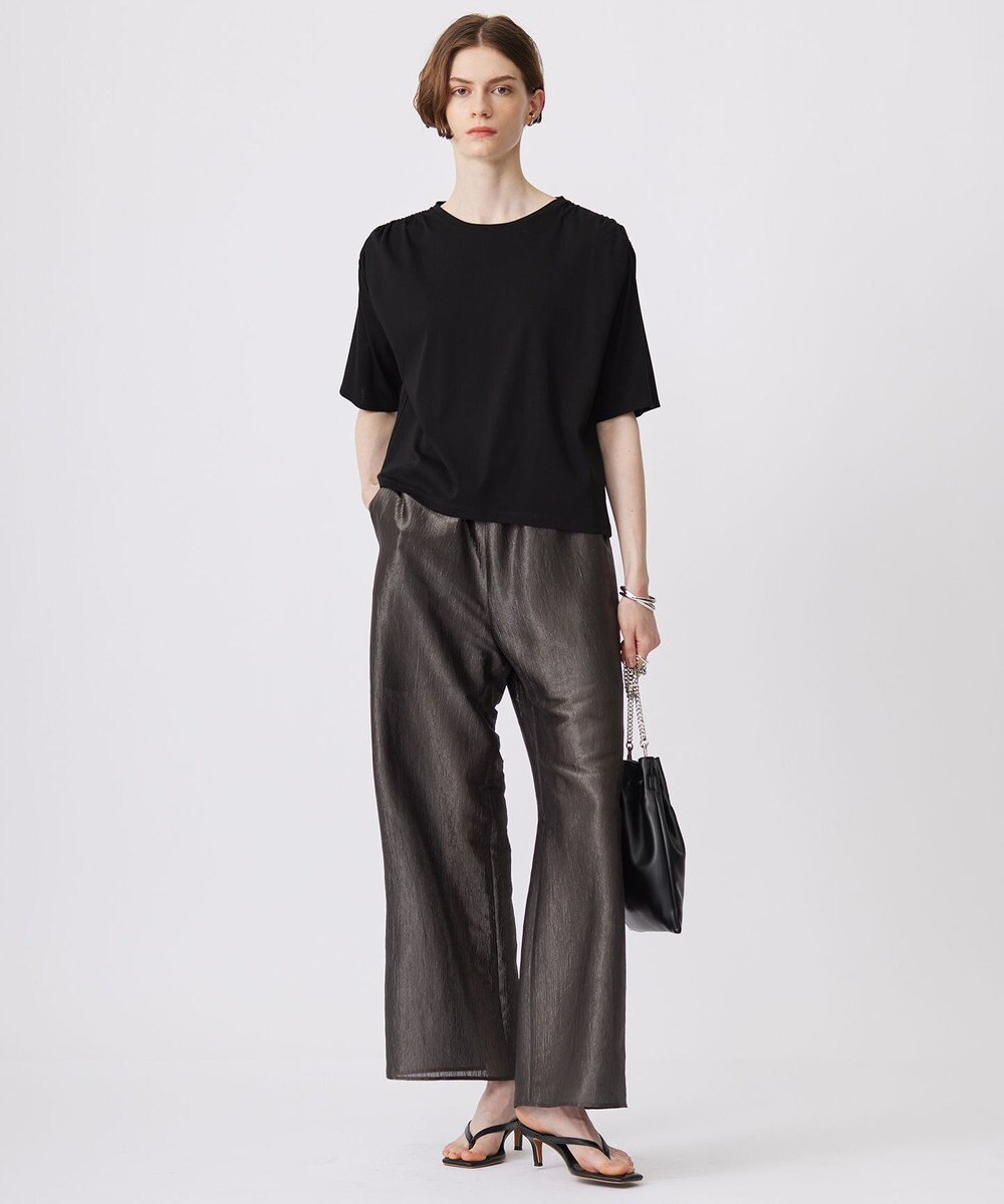 ICB 【接触冷感・UVケア・洗える】 ハイツイストスムース デザインカットソー 