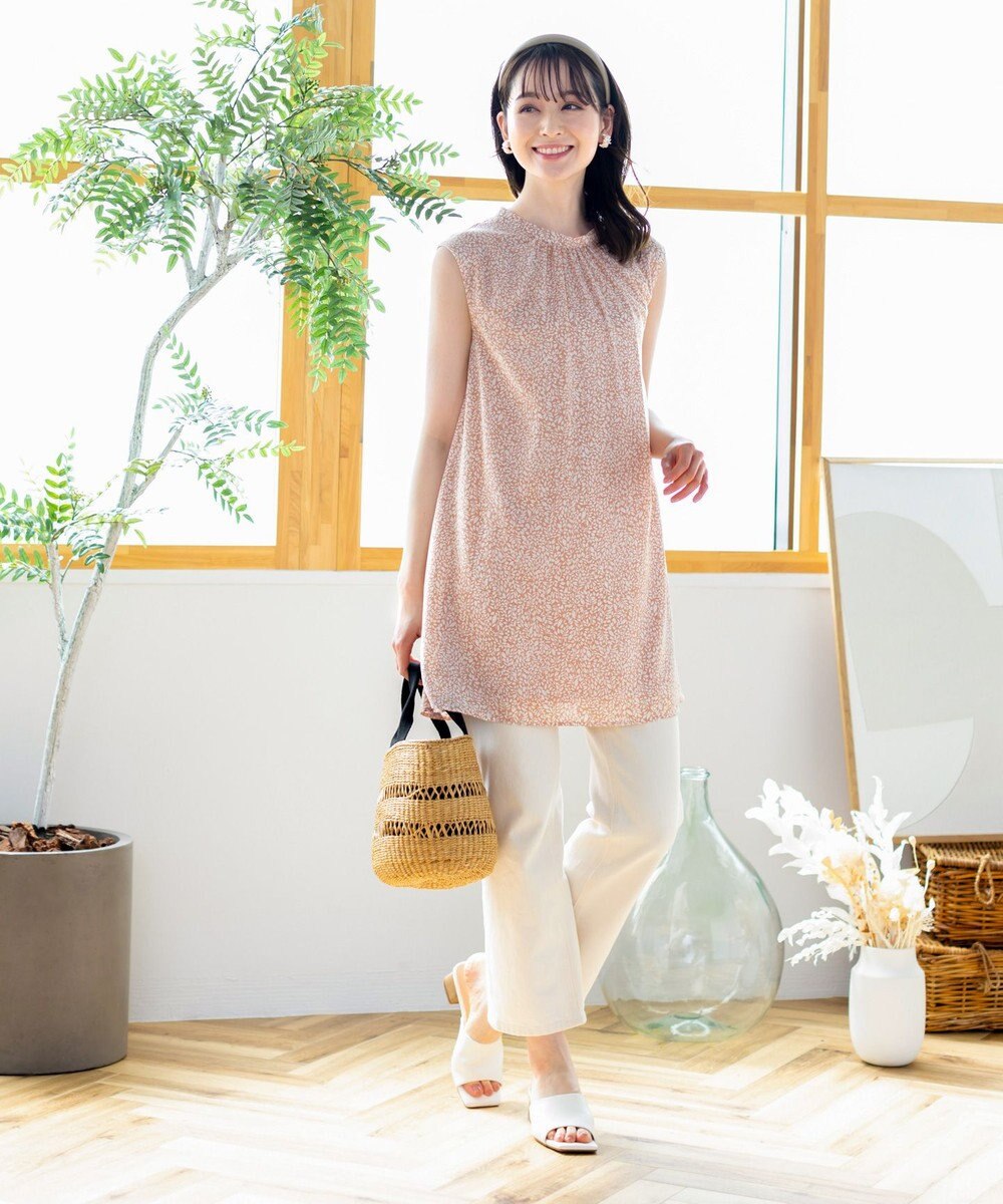 Tiaclasse 【洗える】体型カバーも叶うAラインギャザーチュニック 