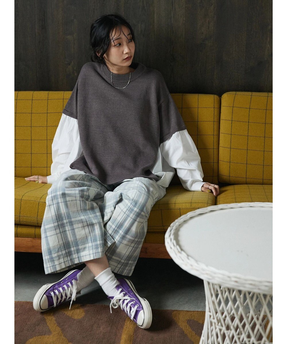 CRAFT STANDARD BOUTIQUE シャツドッキングニットプルオーバー 