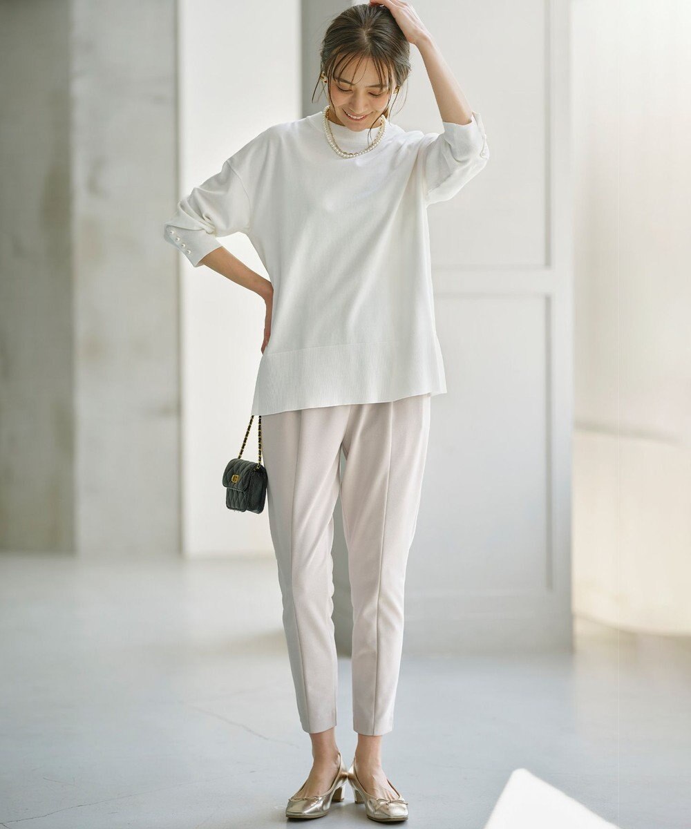 組曲 S 【WEB限定】コットンポリエステル リラクシーニット 