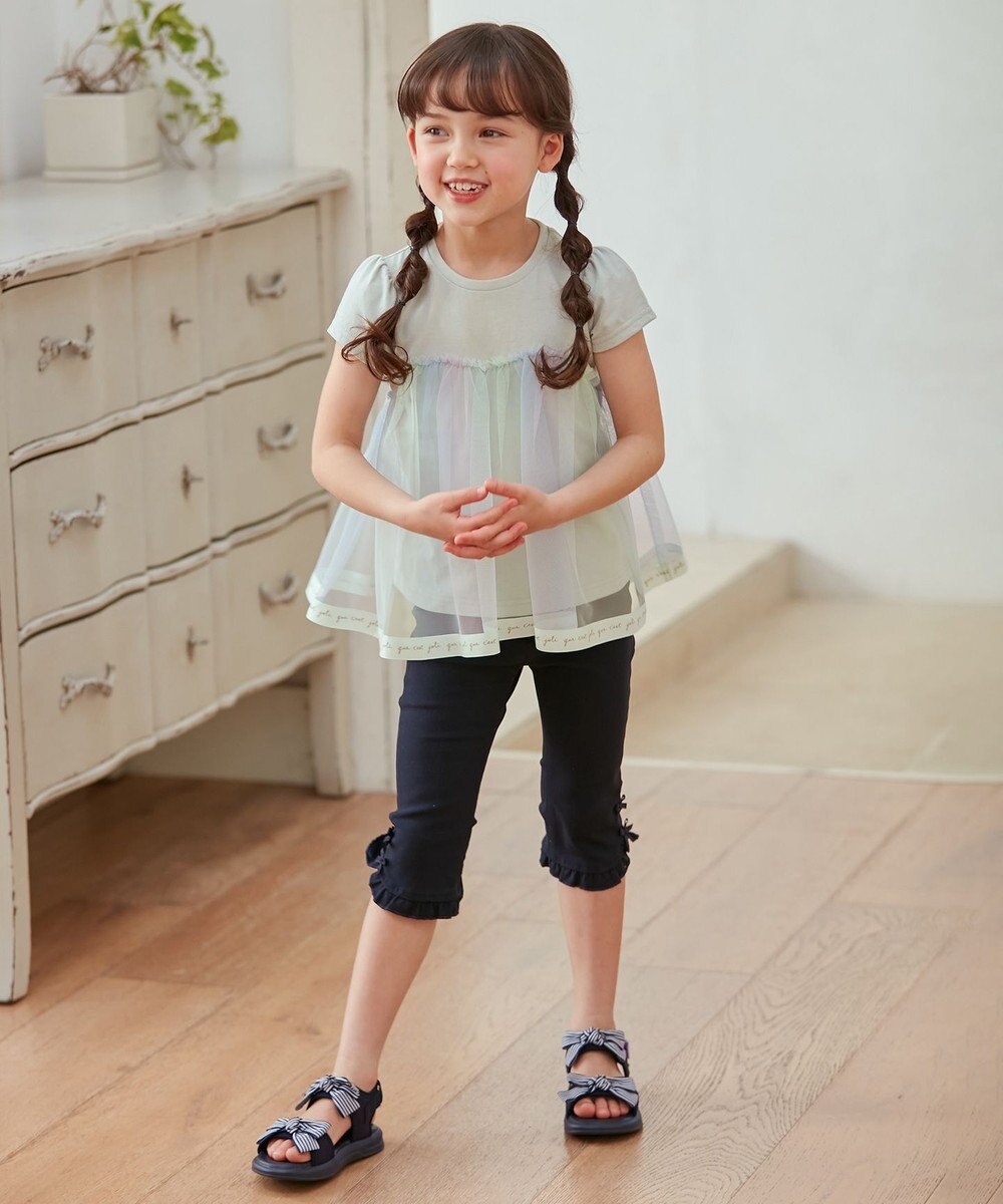 ANY KIDS フリル カプリ パンツ 