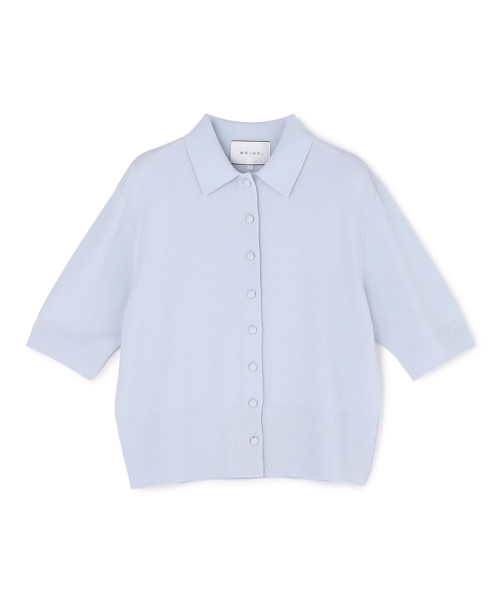 BEIGE， 【ロングセラー】LAURA / ストレッチ ポロニット 