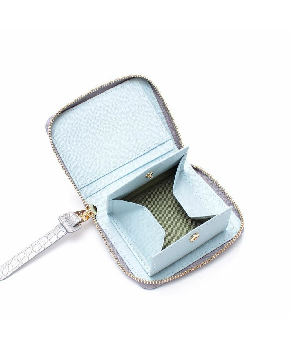 A.D.M.J. 【牛革】クロコ型押しスモールウォレット 