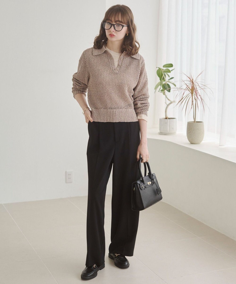 WEGO 【ANGIE VINTAGE】MIXメッシュポロニット 