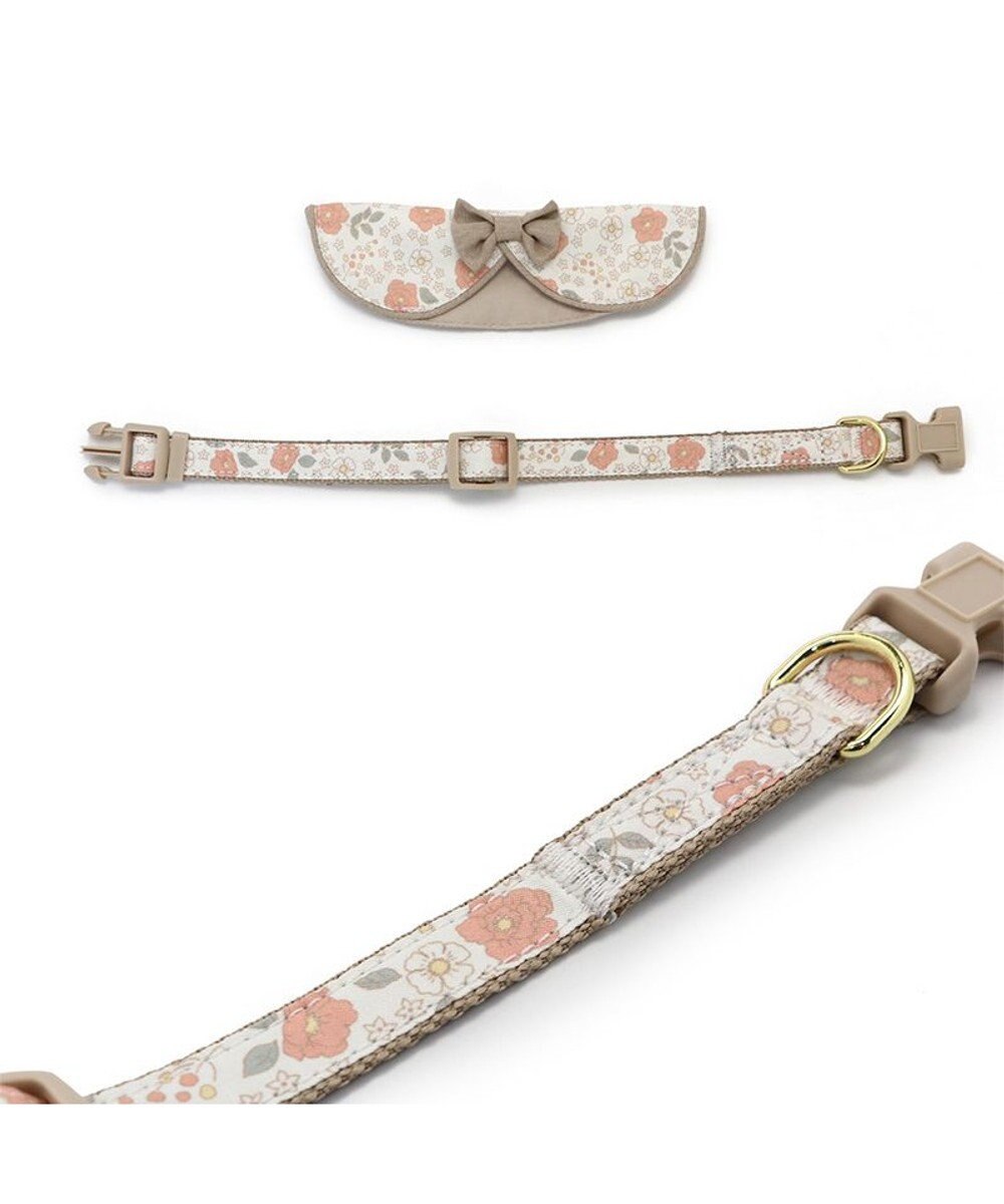 PET PARADISE 花柄 襟付首輪 おしゃれ 【ＳM】 中型犬 