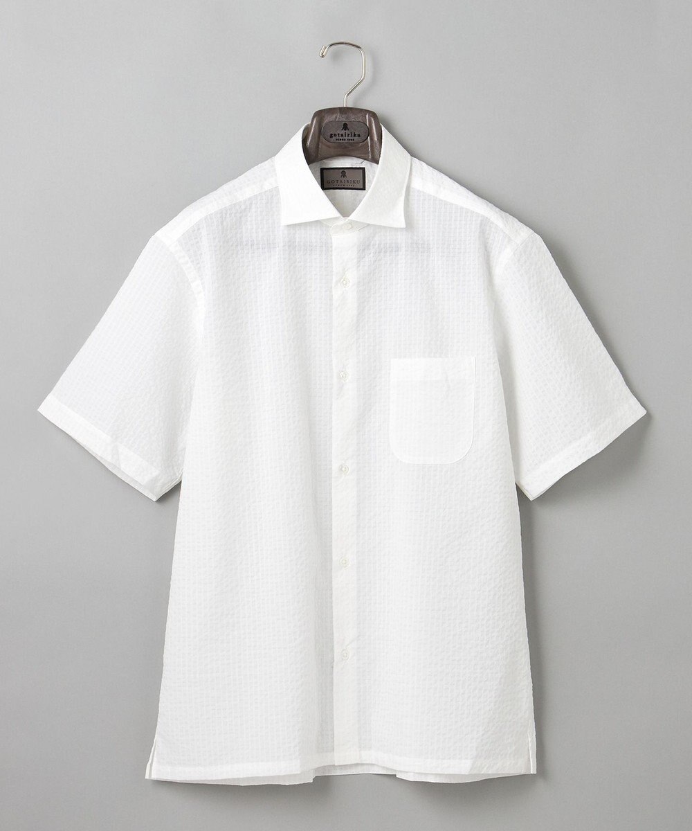 GOTAIRIKU リラックスシルエット【高通気性/吸水速乾】ドッツエアー クールマックスサッカーシャツ 