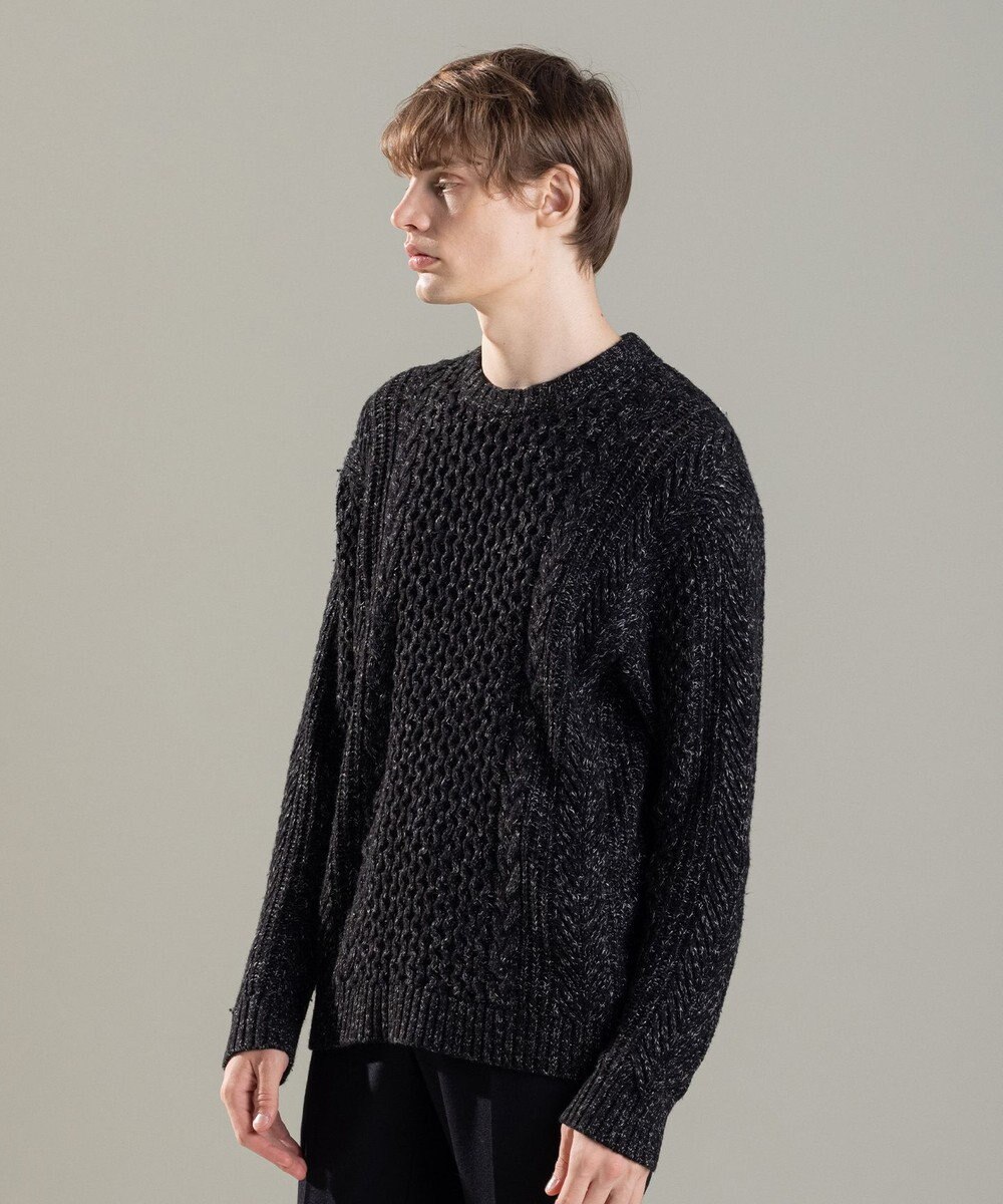 JOSEPH HOMME ヴィスコースメランジケーブル  クルーネック 