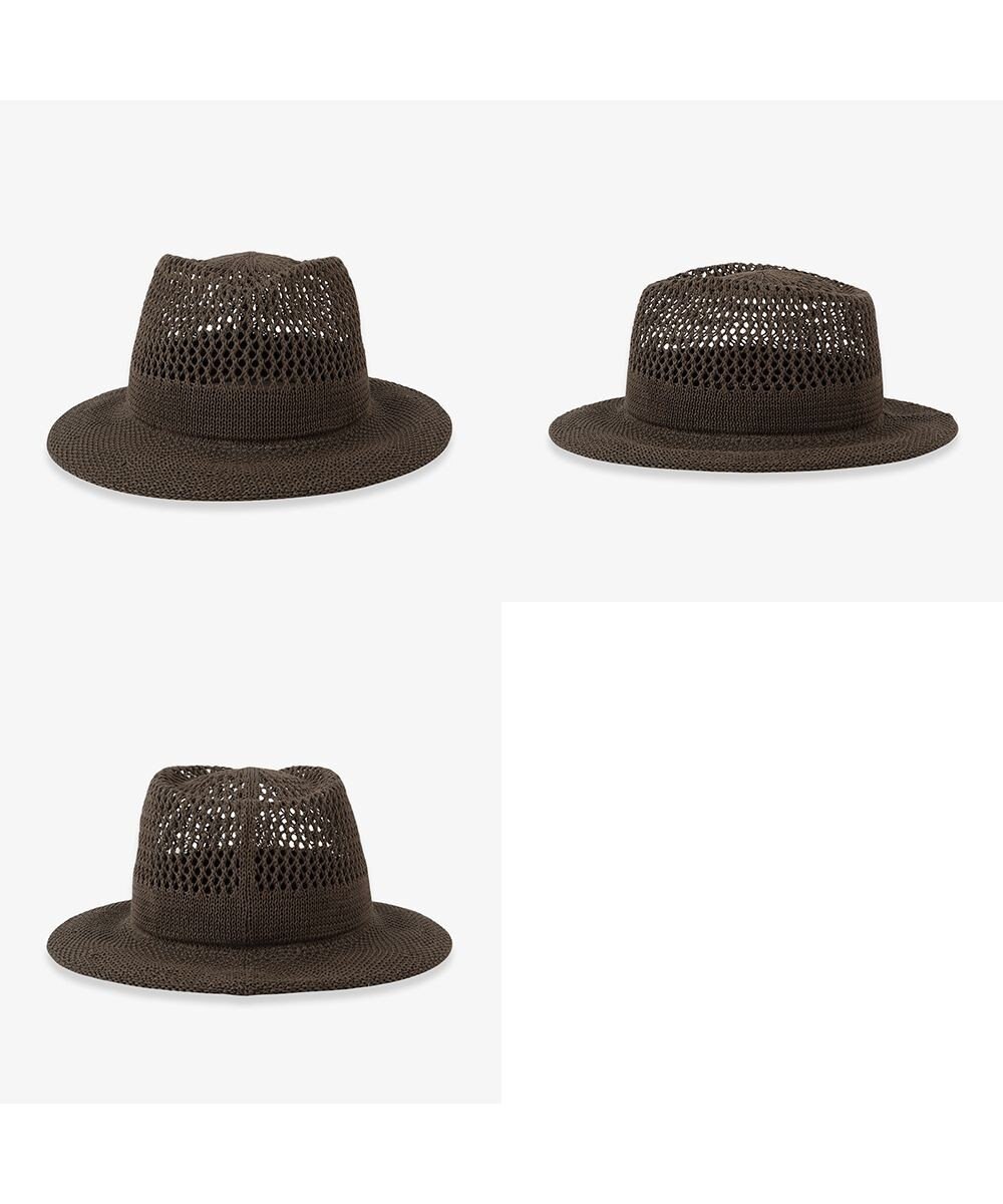 林八百吉商店 Jin no beat shi te cassie　つば広マニッシュネット編みハット 