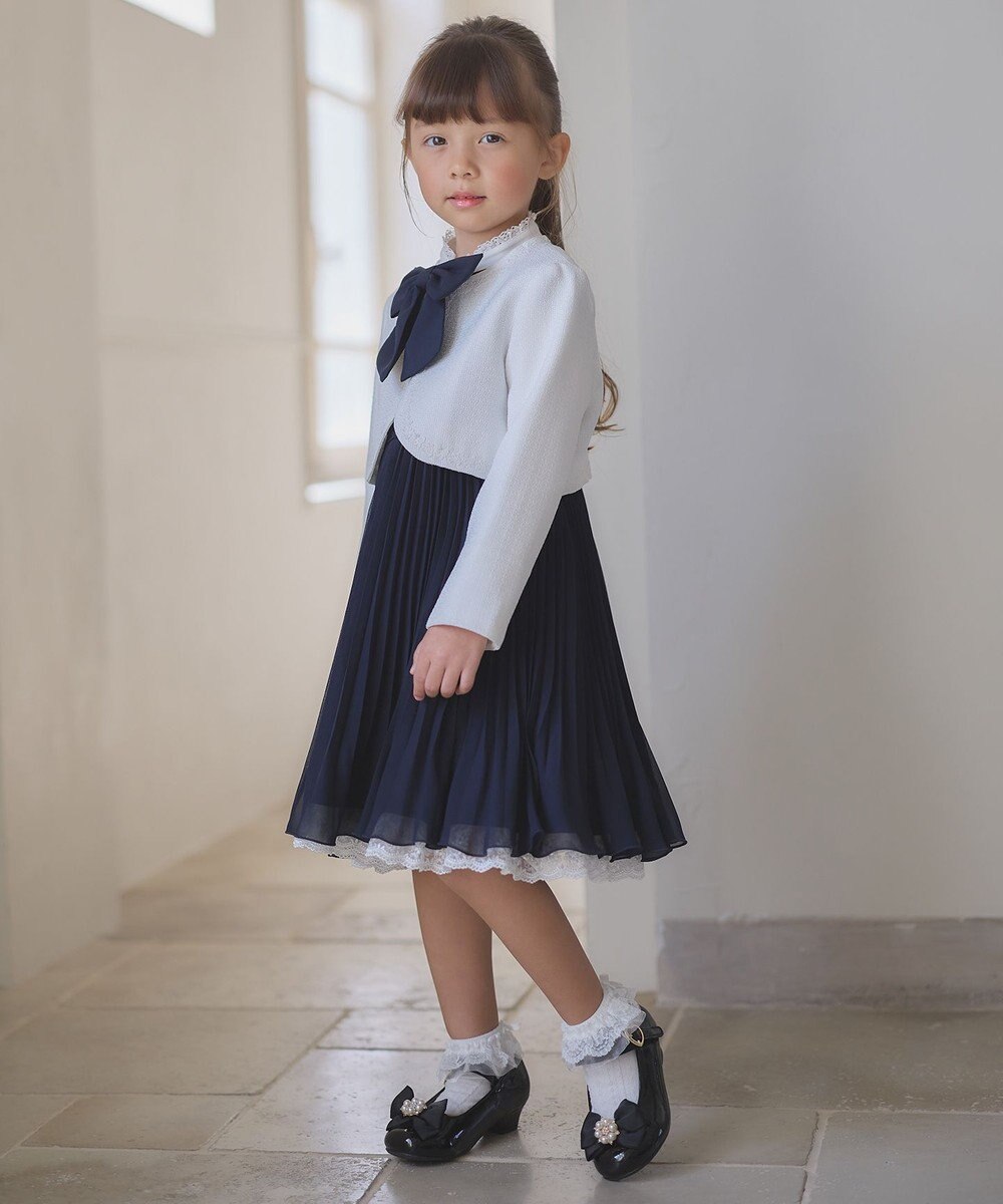 ANY KIDS ノーカラー ボレロ ジャケット 