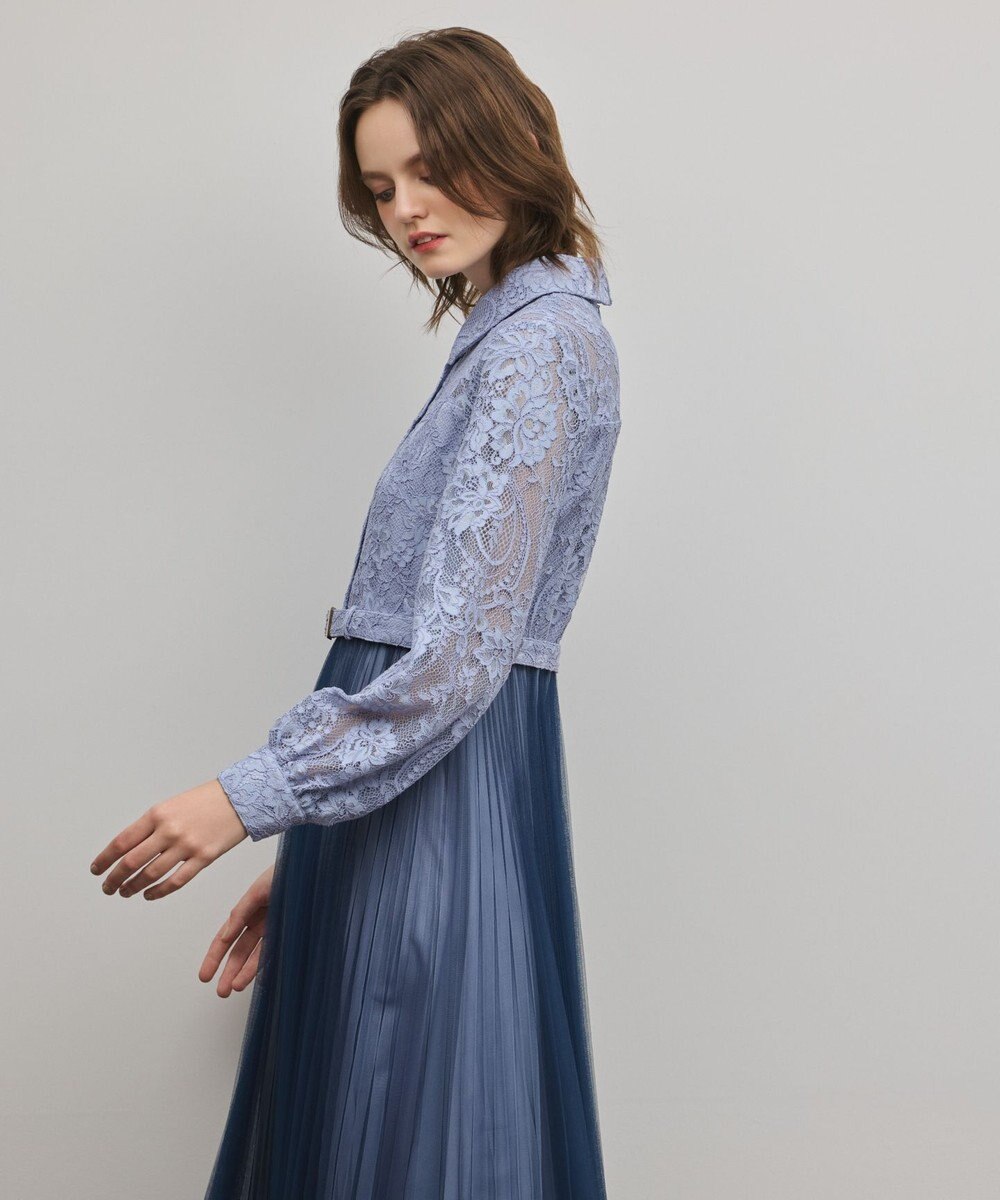 GRACE CONTINENTAL コードレースプリーツワンピース 