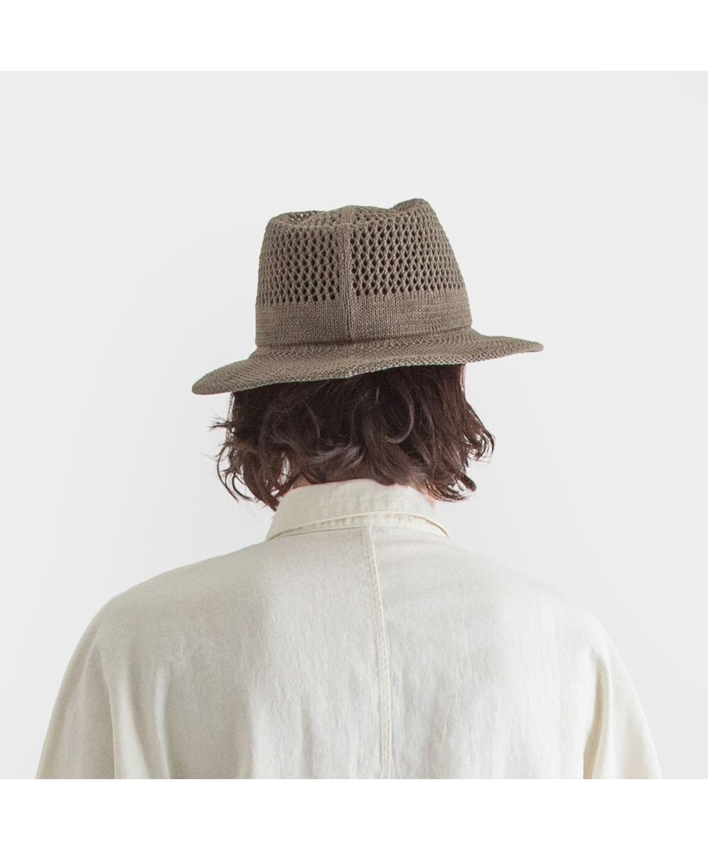 林八百吉商店 Jin no beat shi te cassie　つば広マニッシュネット編みハット 