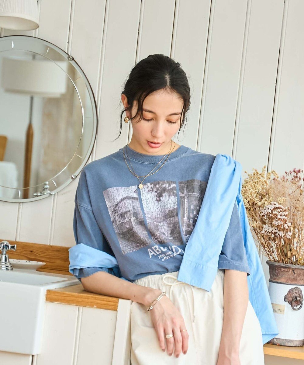 WEGO 【新色追加/ユニセックス着用アイテム/手洗い可/SMLサイズ展開】ピグメントグラフィックT（S） 