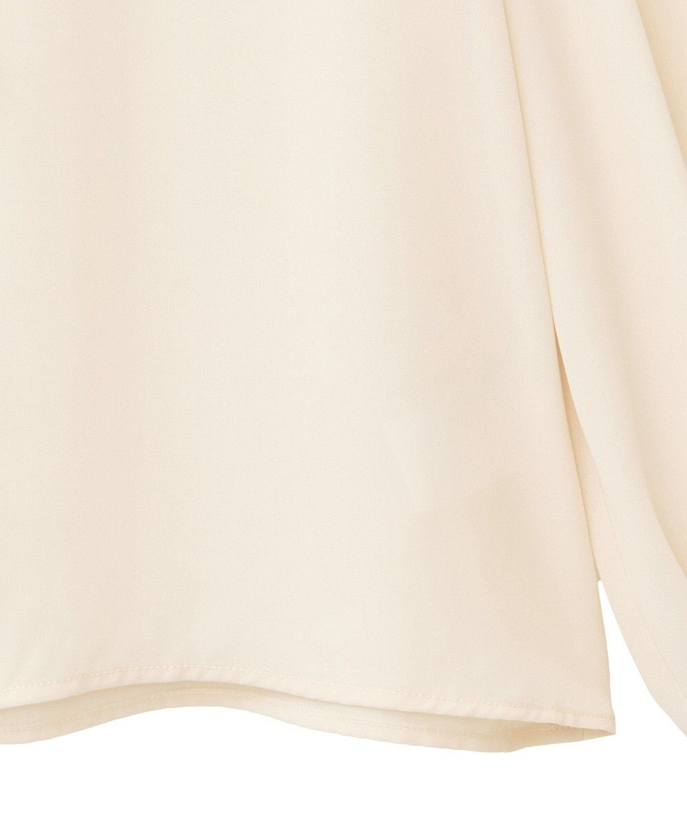 YECCA VECCA パールブローチ付きボウタイブラウス 