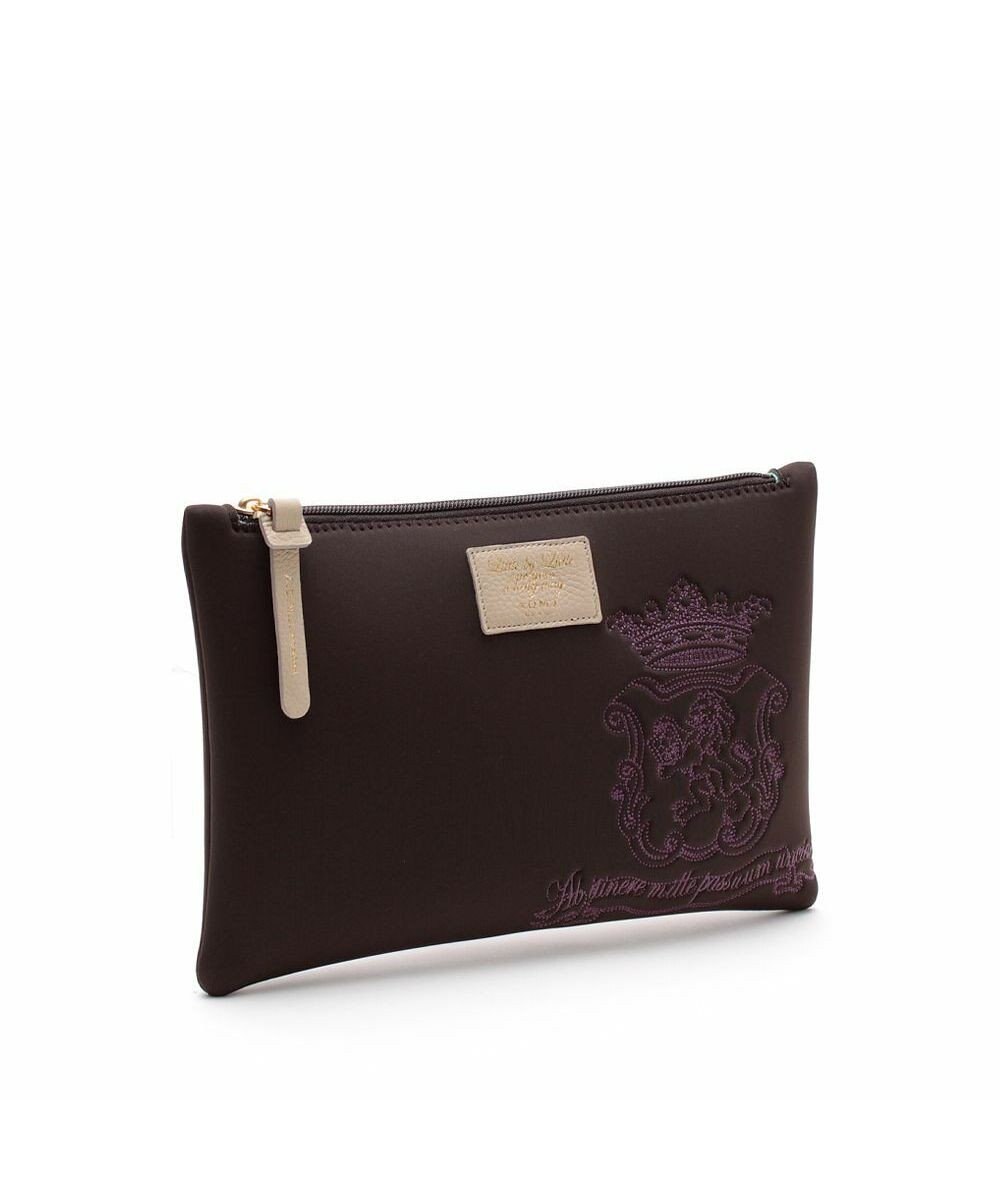 A.D.M.J. 【魔法の様に軽い】マジックライト/イタリアンファブリックステッチ刺しゅうフラットポーチ2セット(S・M) 