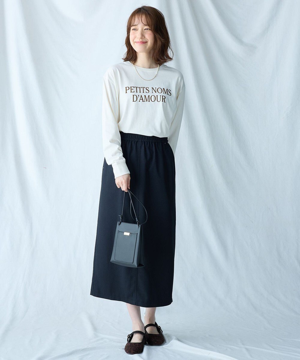 ANY 【洗濯機可】フロッキーロゴロングＴシャツ 