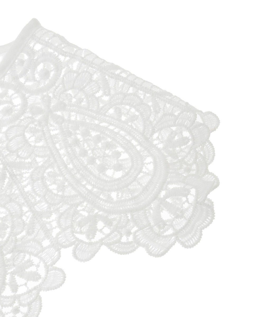 earth music&ecology スカラップレース付け襟 