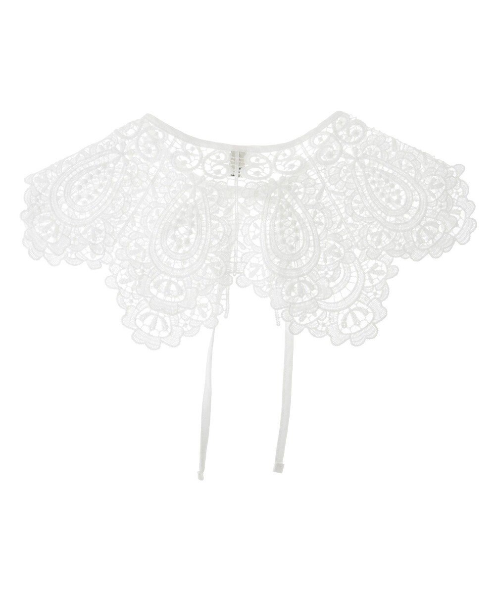 earth music&ecology スカラップレース付け襟 