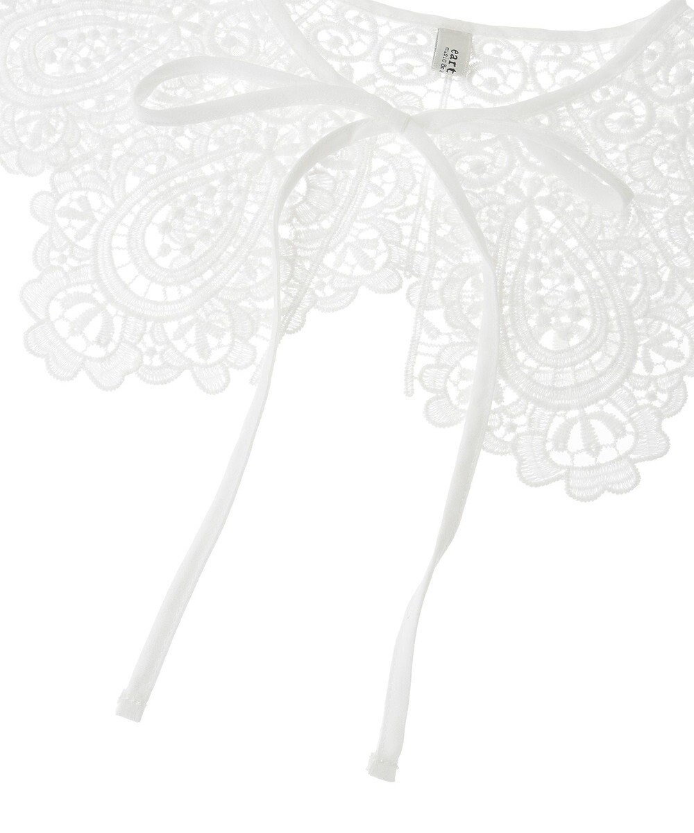 earth music&ecology スカラップレース付け襟 