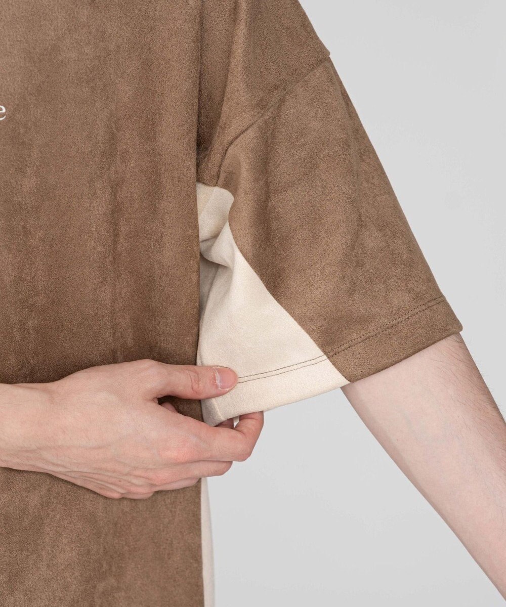 WEGO 【ユニセックス着用ITEM/MLサイズ展開】フェイクスウェードドルマンハーフZIPT（SS） 