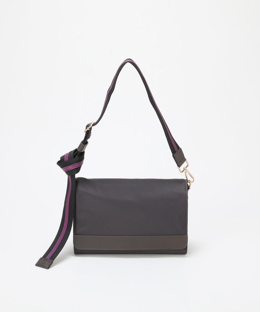 TOPKAPI 【TREASURE TOPKAPI】ナイロン ストライプ ベルト フラップ ショルダー バッグ 