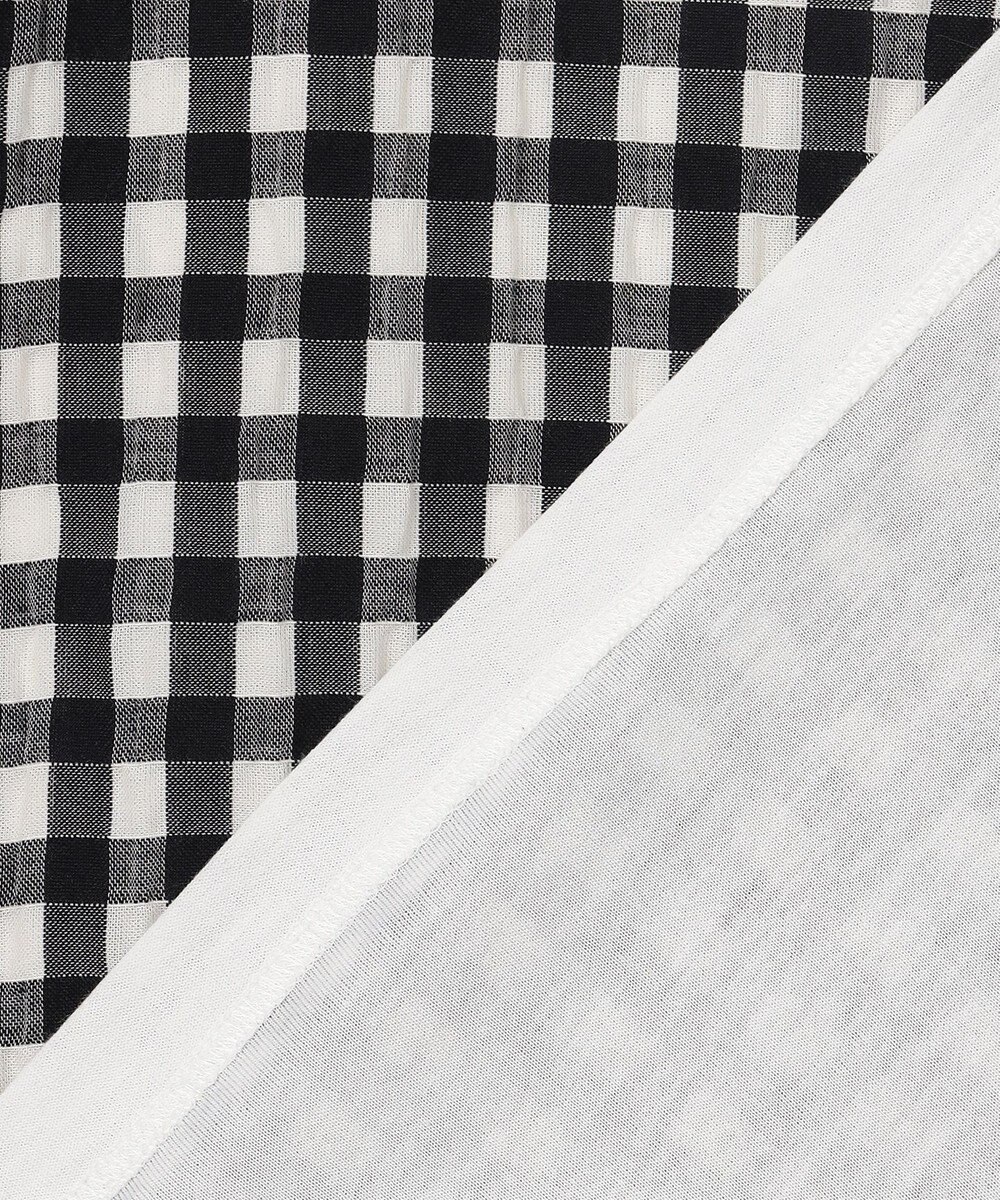 J.PRESS LADIES 【一枚で着映え】シアーギンガム クルーネック カットソー 