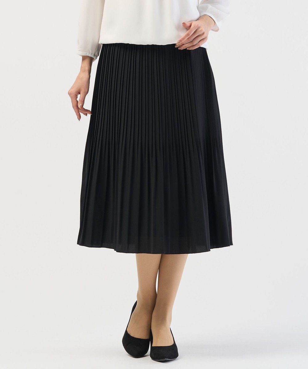 J.PRESS LADIES L ノルディス2wayジョーゼット プリーツ スカート 