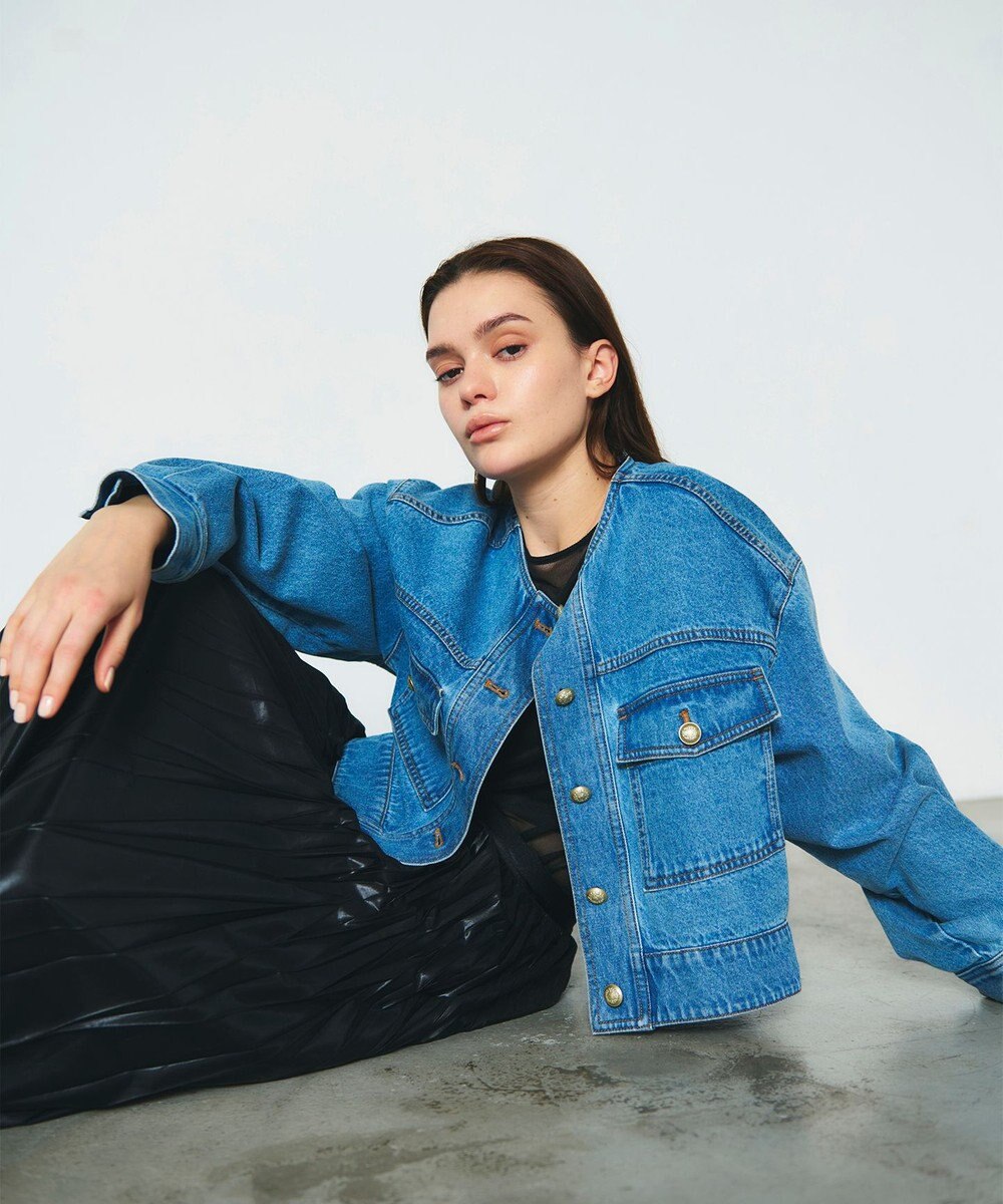 GRACE CONTINENTAL メタル釦デニムジャケット 