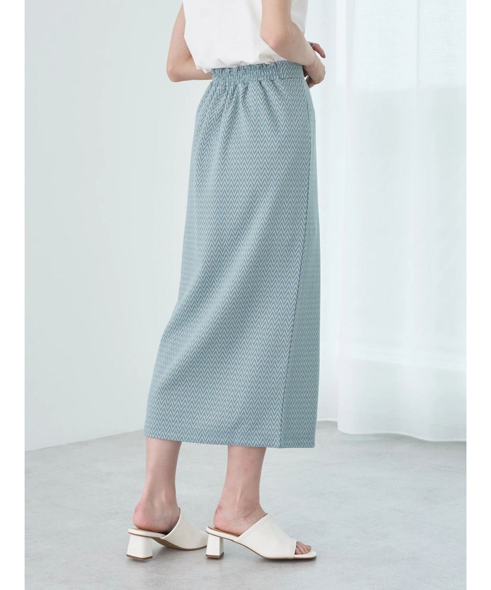 earth music&ecology シェブロン柄タイトスカート 