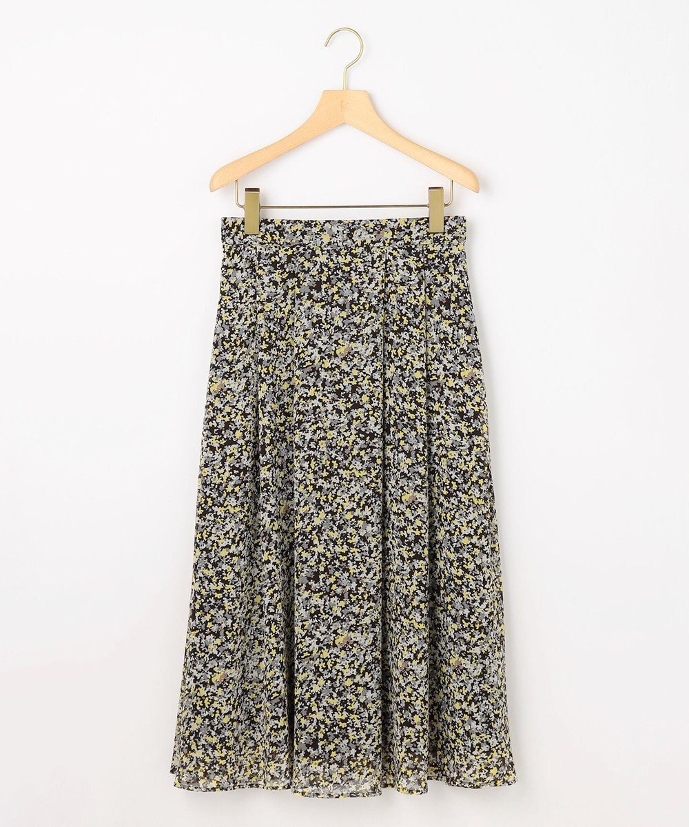 組曲 【先行予約】インプレッションフラワープリント フレアスカート 