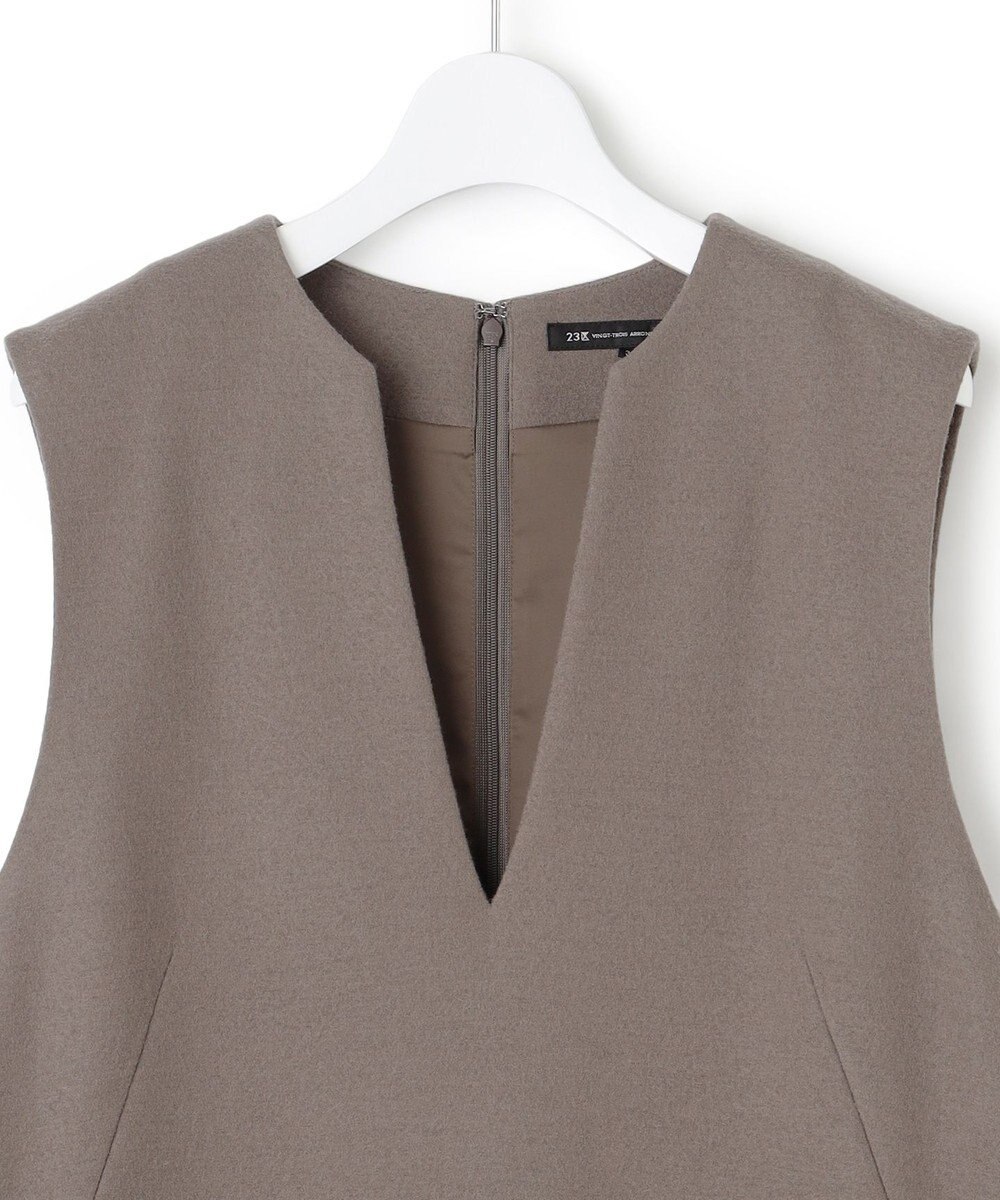 23区 ウールミルドジャージー ジャンパースカート 