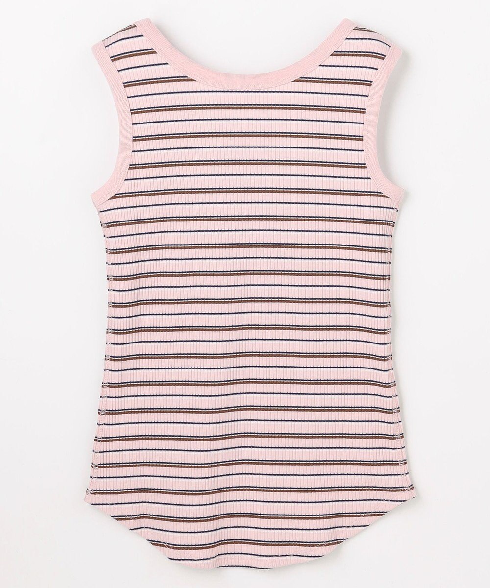 ANY テレコラウンドヘムタンクトップ 