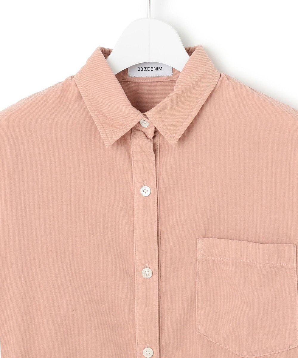 23区 【見上愛さん着用/Oggi11月号掲載】コットン コーデュロイ シャツ 