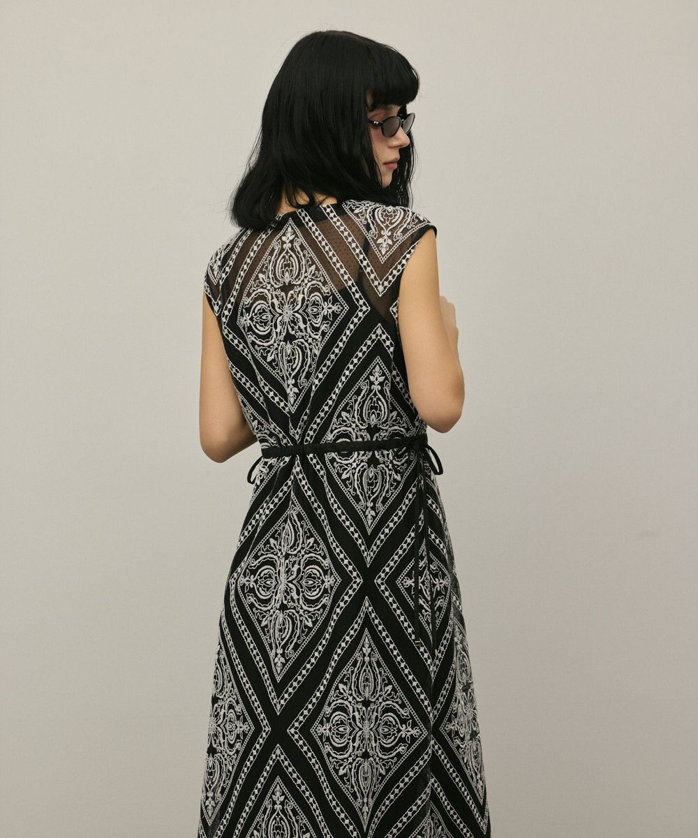 GRACE CONTINENTAL 刺繍ジレワンピース 