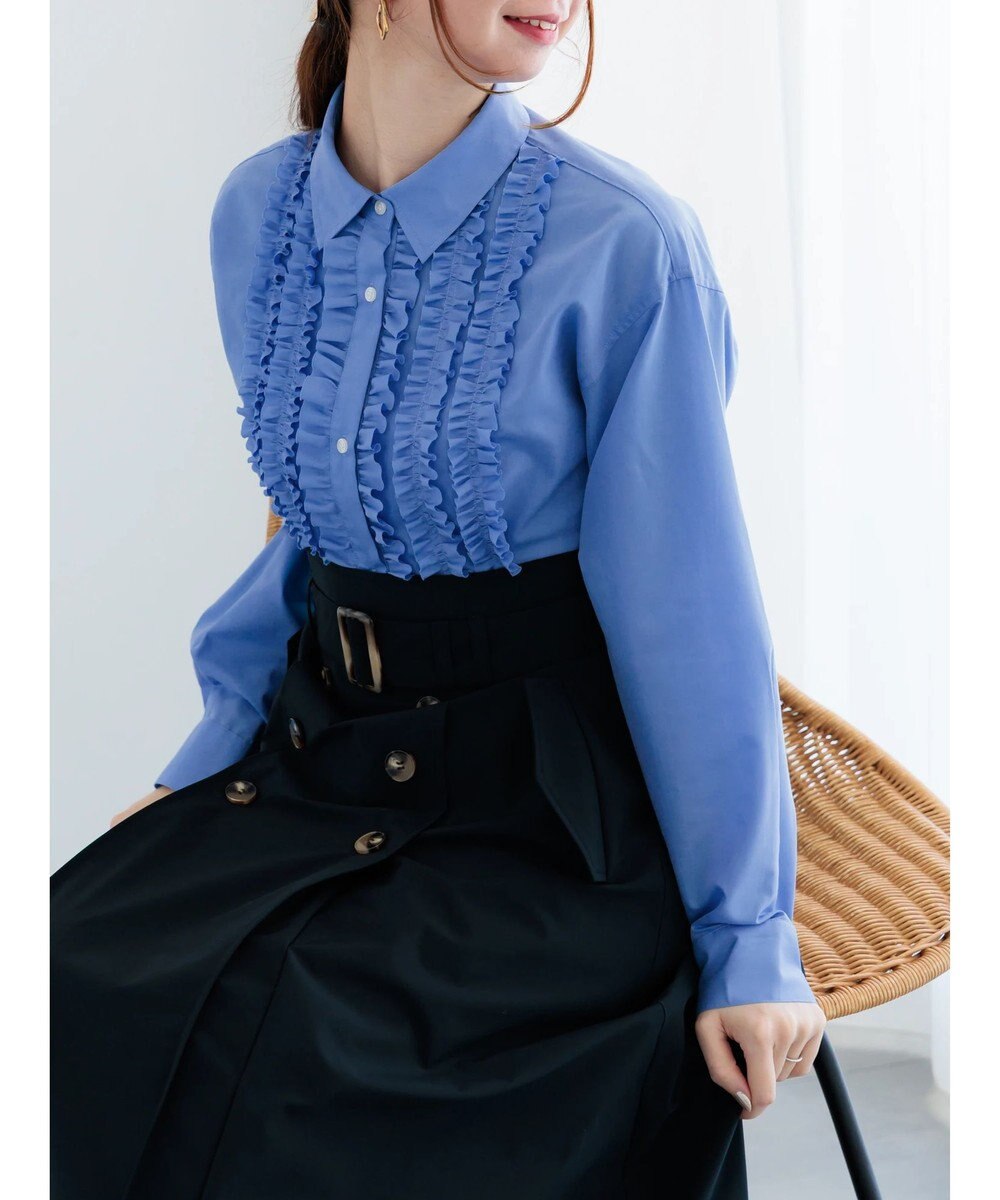 Te chichi フロントフリルシャツ 