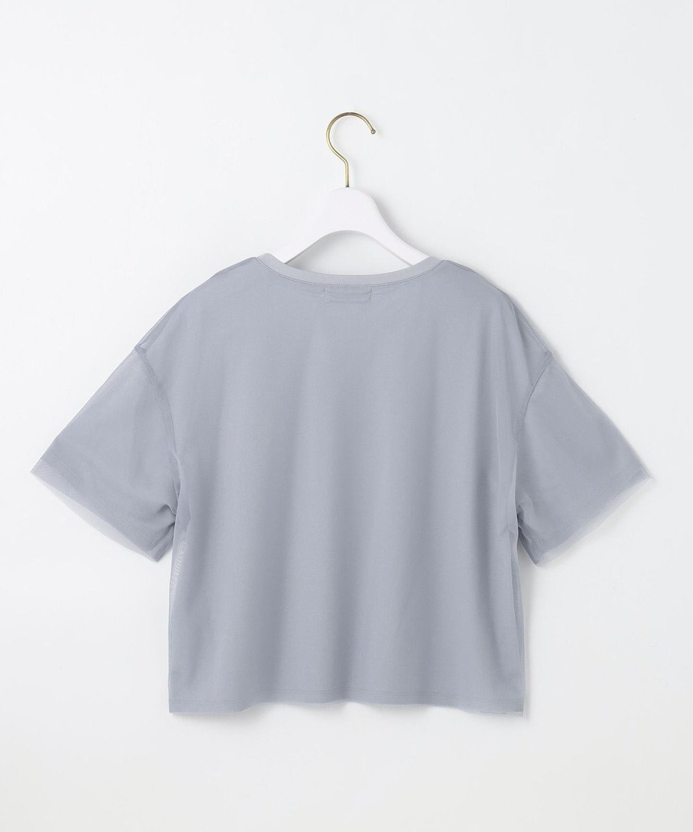 ANY SIS 【洗える】シアーチュールロゴ Tシャツ 