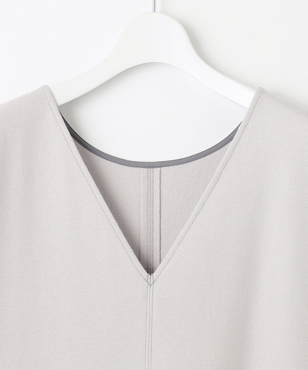 自由区 【WEB限定】ウールミルドジャージー Vネックジャンパースカート 