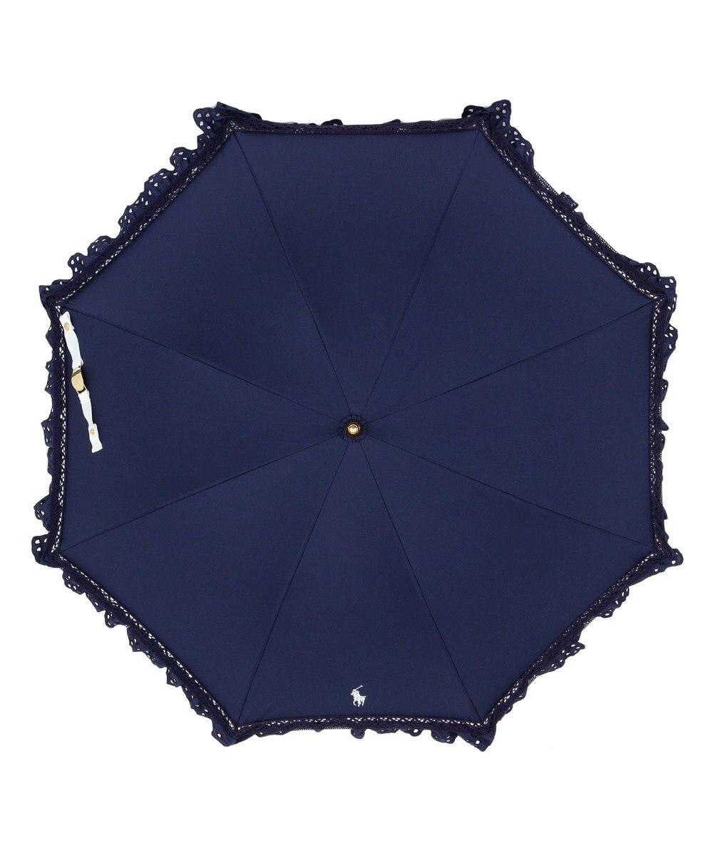 MOONBAT 【遮光/晴雨兼用日傘】POLO RALPH LAUREN(ポロ ラルフローレン) エンブフリル 長傘 遮熱 UV 