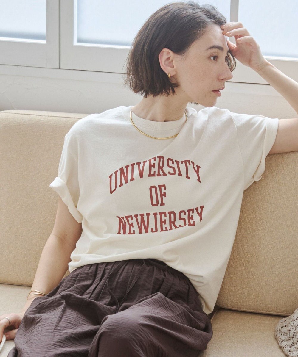 WEGO 【ANGIE VINTAGE】カレッジロゴプリントTee 